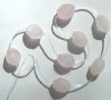 8 18x15mm Faceted Tumbled Rose Quartz Nuggets